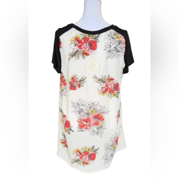 Mai Soli Floral High-Low Tunic Top - Picture 2 of 4